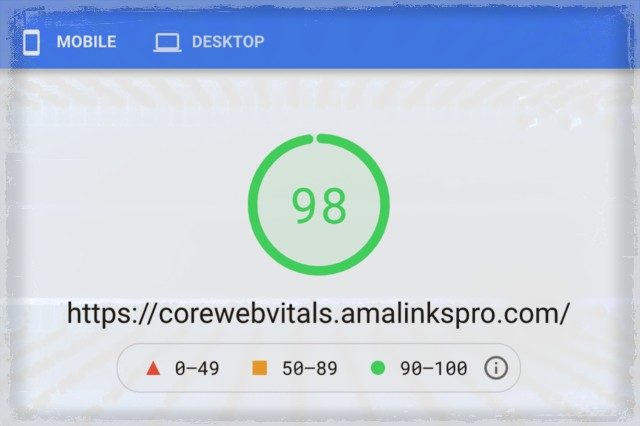AmaLinks Pro® - Core Web Vitals