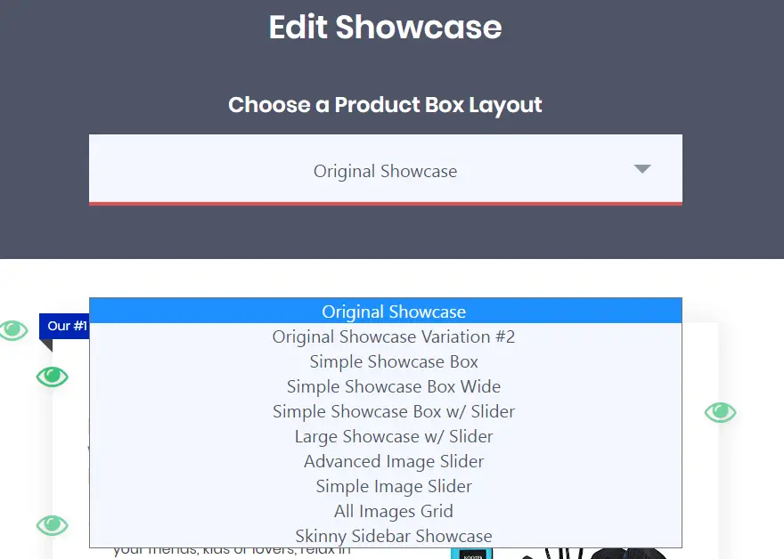 AmaLinks Pro® - Showcase Box - Choose Layout